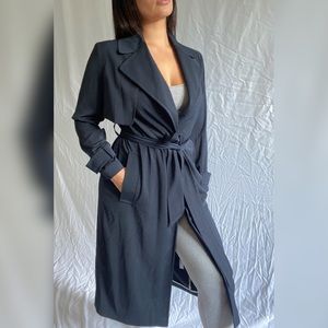 Navy trench coat